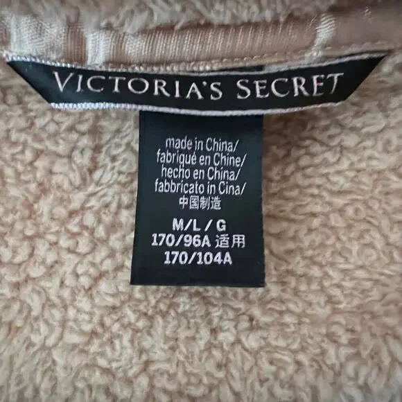 Victoria's Secret Women's Super Soft Logo Long Robe Size Medium Large - Picture 8 of 9